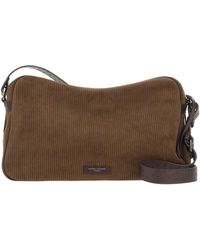 Gianni Chiarini - Cora Ribbed Suede Shoulder Bag - Lyst