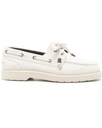 Brunello Cucinelli - Monili-Chain Slip-On Boat Shoes - Lyst