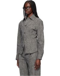 Bottega Veneta - Melange Viscose And Silk Shirt - Lyst