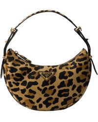 Prada - Arqué Printed Leather Shoulder Bag - Lyst
