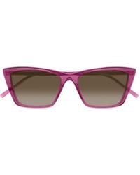 Saint Laurent - Eyewear Cat Eye Frame Sunglasses - Lyst