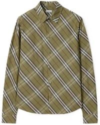 Burberry - Relaxed Fit Check Cotton Shirt - Lyst