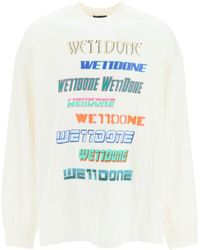 we11done - Logo-Print Cotton T-Shirt - Lyst