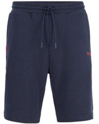 BOSS - Logo Straight Shorts - Lyst