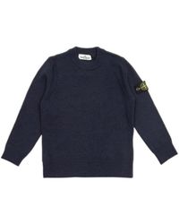 Stone Island - Junior Logo Patch Knitted Jumper - Lyst