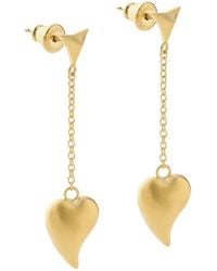 Fendi - Heartbeat Pendant Earrings - Lyst