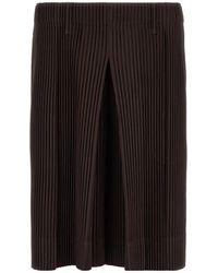 Homme Plissé Issey Miyake - Homme Plissé Issey Miyake Tailored Pleats Pleated Bermuda Shorts - Lyst