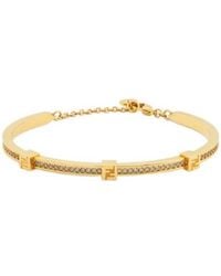 Fendi - Forever Embellished Bracelet - Lyst