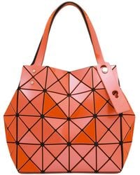 Issey Miyake - Geometric Patterned Top Handle Bag - Lyst
