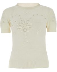 Ermanno Scervino - Short-Sleeved Sweater - Lyst