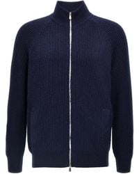 Brunello Cucinelli - Malfilé English Rib Cardigan - Lyst