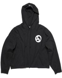 Acne Studios - Logo Printed Drawstring Hoodie - Lyst