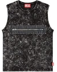 DIESEL - T-Arted Ribbed Tank Top - Lyst