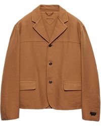 Prada - Long-Sleeved Button-Up Jacket - Lyst