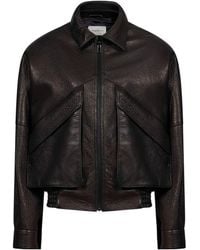 Magda Butrym - Classic Collar Vintage Leather Jacket - Lyst