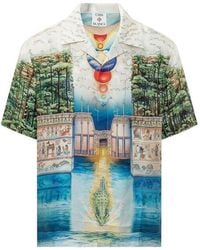 CASABLANCA - Trompe Loeil Printed Shirt - Lyst
