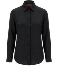 Gucci - Gg Jacquard Shirt - Lyst