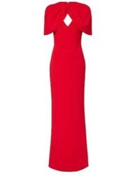 Rebecca Vallance - Cameron Caped Crêpe Gown - Lyst