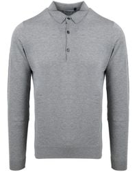 John Smedley - Bradwell Long-Sleeve Polo Shirt - Lyst