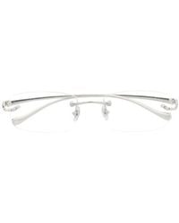 Cartier - Rectangular Rimless Glasses - Lyst