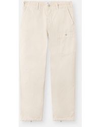Stone Island - Mid Rise Straight-Leg Trousers - Lyst