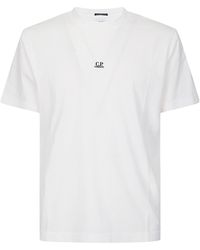 C.P. Company - Logo Crew Neck T-Shirt - Lyst