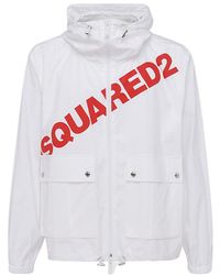 DSquared² - Logo Printed Zipped Jacket - Lyst