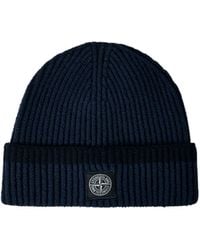 Stone Island - Compass Patch Beanie - Lyst