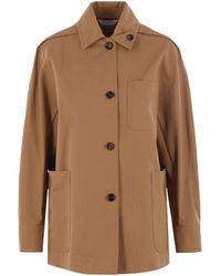 Max Mara - Button-Up Long-Sleeved Jacket - Lyst