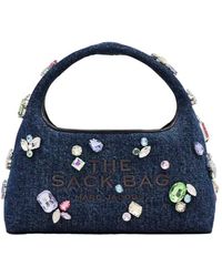 ショルダーバッグ・ポシェット MARC JACOBS THE SACK CRYSTAL EMBELLISHED MINI HOBO BAG Marc Jacobs Mini Hobo Bag with Crystal Embellishment – LOZURI®