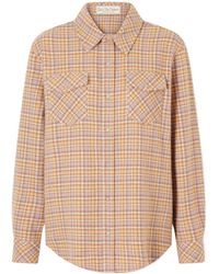 God's True Cashmere - Midnight Rose Checked Cashmere Shirt - Lyst