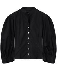 AllSaints - Maud Puff-Sleeve Top - Lyst