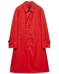 Prada - Technical Gabardine Coat - Lyst