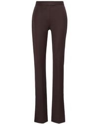 Sportmax - Low-Rise Slim-Fit Flared Twill Trousers - Lyst