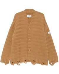 MM6 by Maison Margiela - Wool Cardigan - Lyst