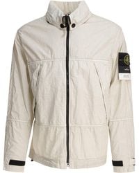 Stone Island - Plated-Ovd Raw-Linen Jacket - Lyst