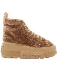 Casadei - Nexus Fleece-Texture Sneakers - Lyst
