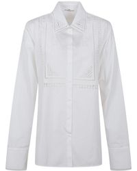 Ermanno Scervino - Embroidered Button-Up Shirt - Lyst
