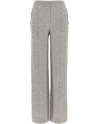 Peserico - Elastic Waist Straight-Leg Pants - Lyst