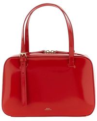 A.P.C. - Zipped Top Handle Tote Bag - Lyst