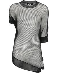 Junya Watanabe - Asymmetric Mesh T-Shirt - Lyst