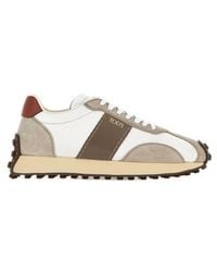 Tod's - Logo Printed Low-Top Sneakers - Lyst