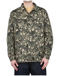 YMC - Feathered Pattern Casual Shirt - Lyst
