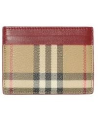 Burberry - Check Card Case - Lyst