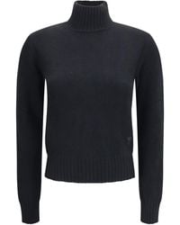 Ami Paris - Ami Mock-Neck Knitted Jumper - Lyst