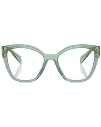 Prada - Eyewear Cat-Eye Glasses - Lyst