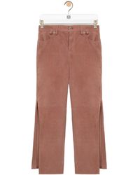 Loewe - Pantalon En Chèvre Velours - Lyst