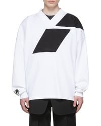 we11done - V-Collar Color Long-Sleeved T-Shirt - Lyst