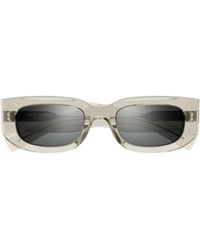 Saint Laurent - Eyewear Rectangle Frame Sunglasses - Lyst