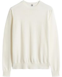 TOTEME - Totême Long-Sleeved Crewneck Jumper - Lyst